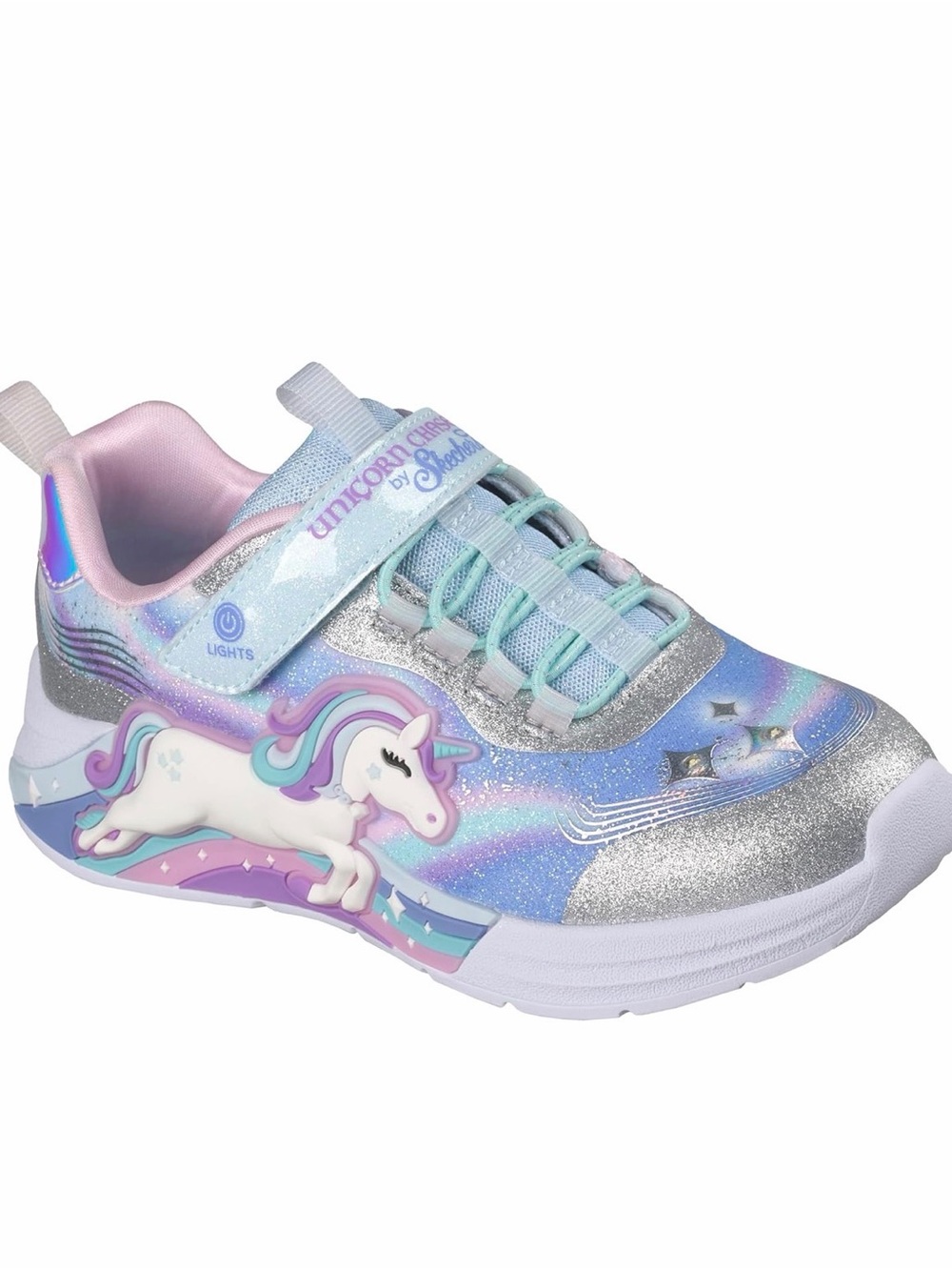 Skechers S Light Unicorn Chaser Light-Up Kids Sneakers